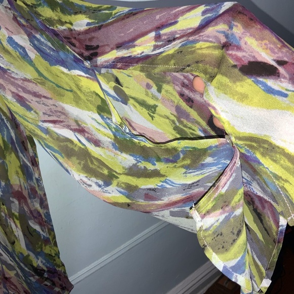 LA MADE Abstract Dress With Slip Size S - Picture 9 of 9